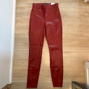 ZARA leather leggings BRAND NEW with tags, SIZE S